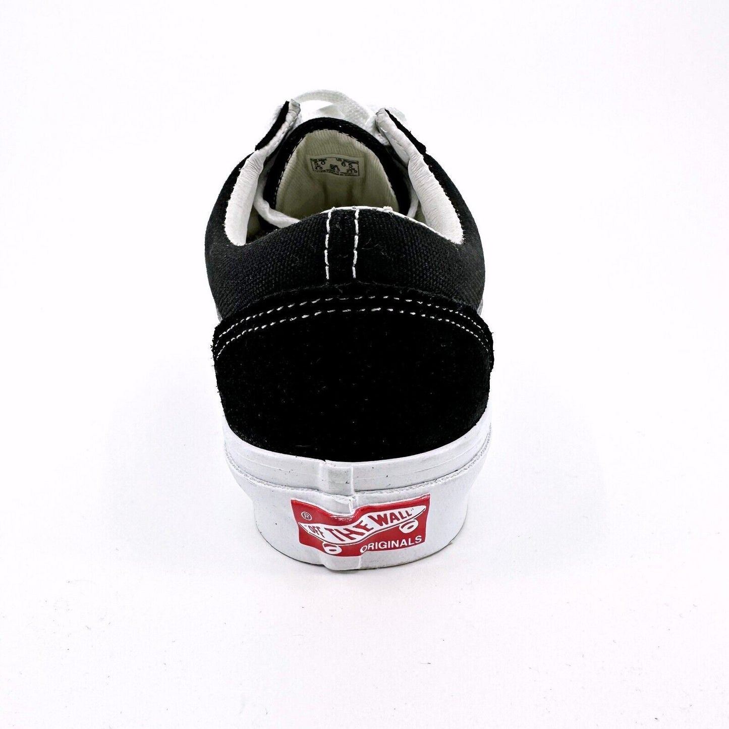 Vans Vault OG Old Skool LX (Suede Canvas) Black True White Womens Sneakers