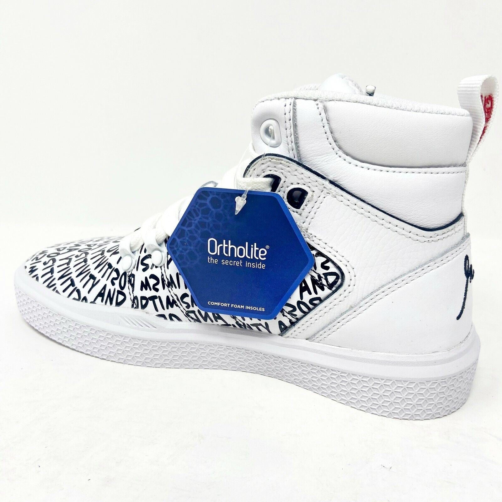 K Swiss Gary Vee 004 Mid White Black Red Womens Size 5.5 Sneakers