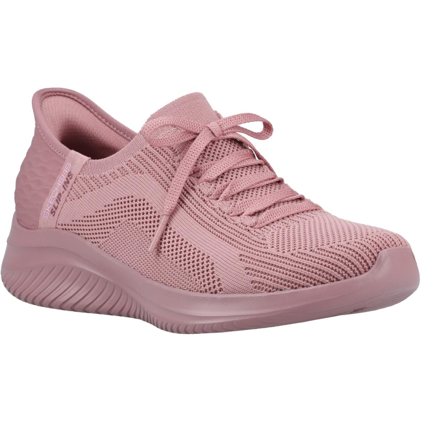 Women's Wide Fit Skechers 150447 Slip-ins Ultra Flex 3.0 Pure Color Trainers