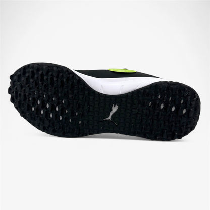 PUMA Fusion Grip Black Silver Quiet Shade Mens Extra Wide Spikeless Golf Shoes
