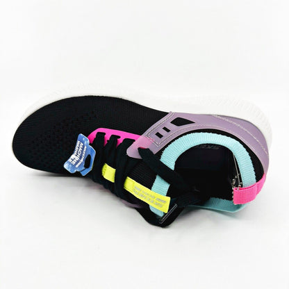 Skechers Bobs Squad Jungle Gem Black Womens Slip On Sneakers