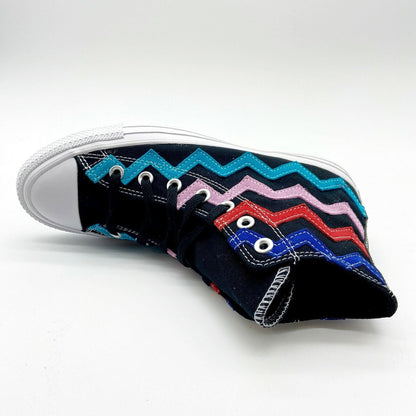 Converse Chuck Taylor All Star Hi Black University Red Womens Shoes 567167C