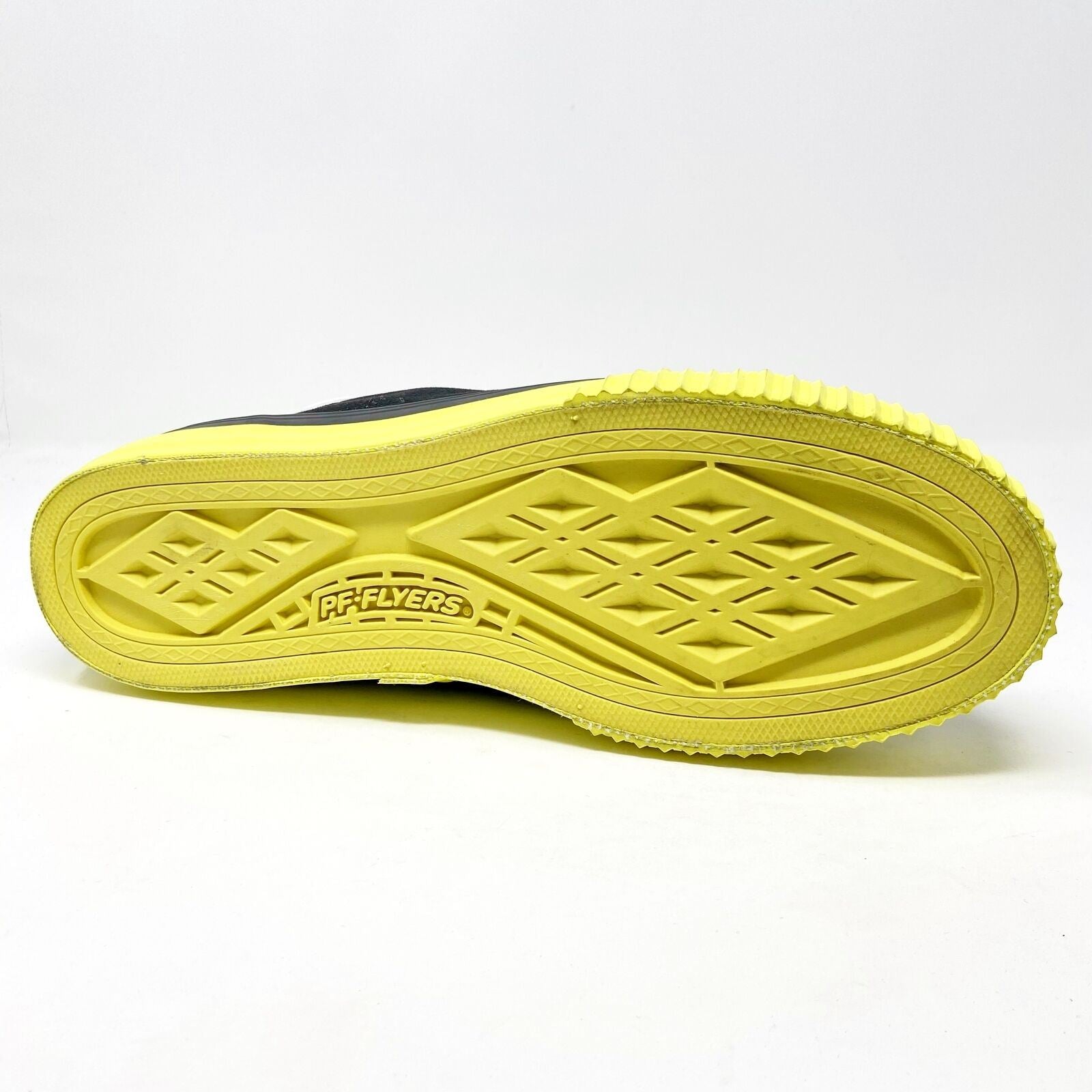 PF Flyers Center Hi Black Yellow Womens Retro Casual Shoes PM12OH1T