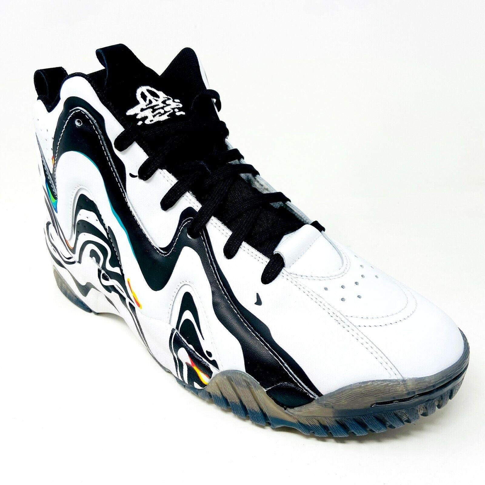 Reebok Kamikaze II Mid International Peace Day White Black Mens Size 15 FY6116