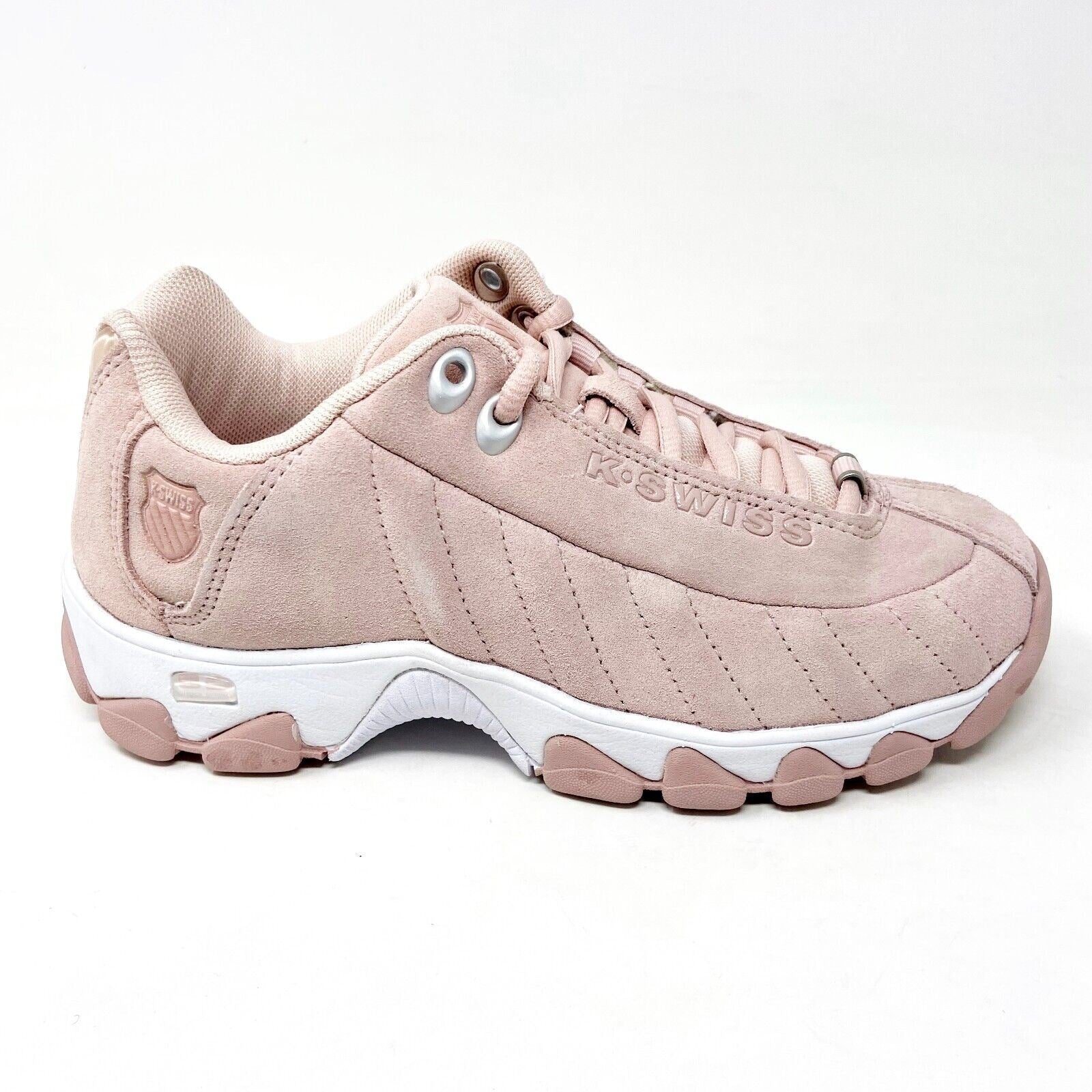 K-Swiss ST329 Suede Peach Rose Womens Size 5 Casual Sneakers 97421 686