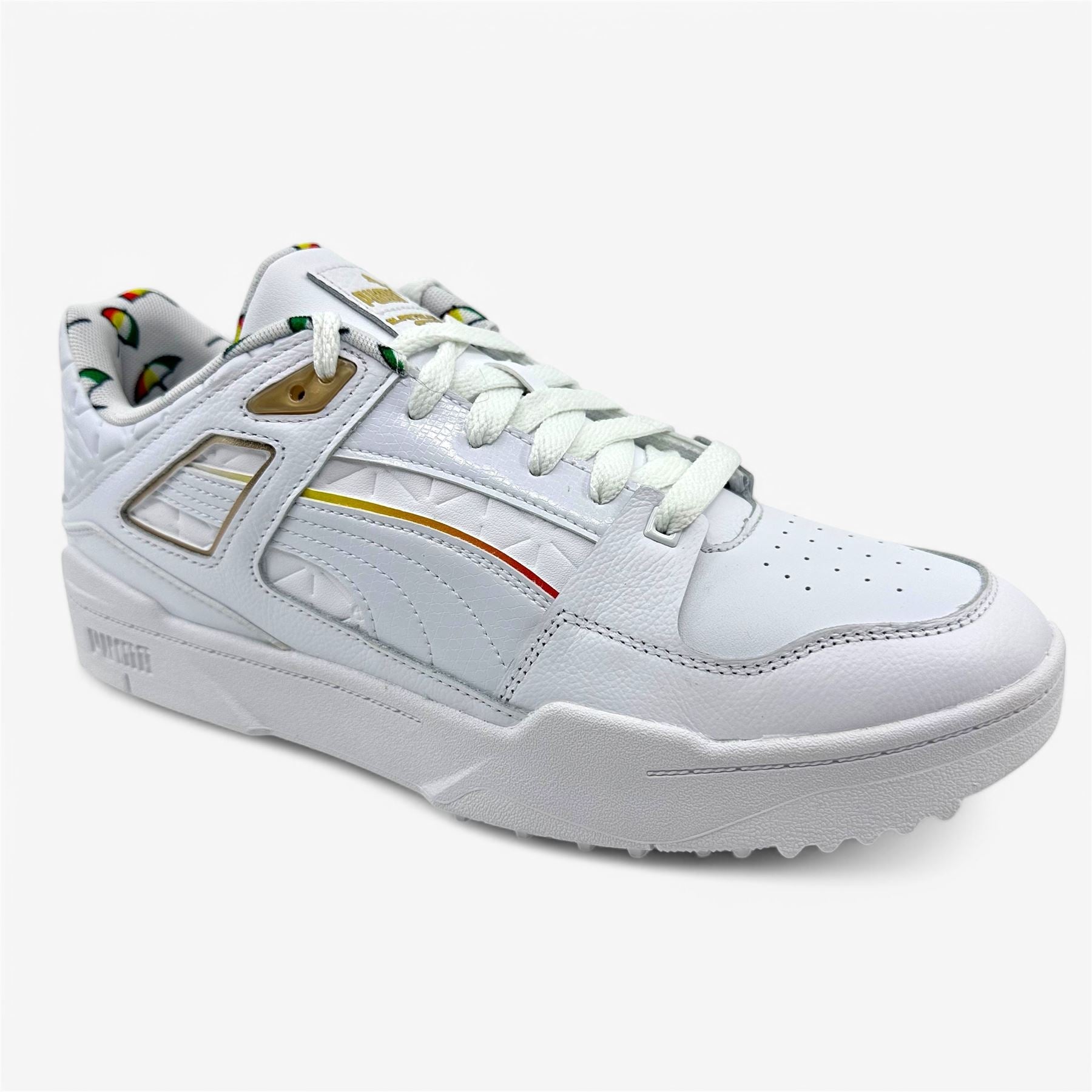 PUMA x Arnold Palmer Slipstream G White Speed Yellow Mens Waterproof Golf Shoes