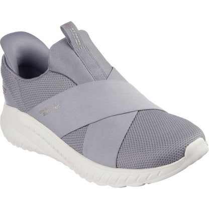 Women's Wide Fit Skechers 117505 Slip-ins Bobs Sport Squad Chaos Trainers