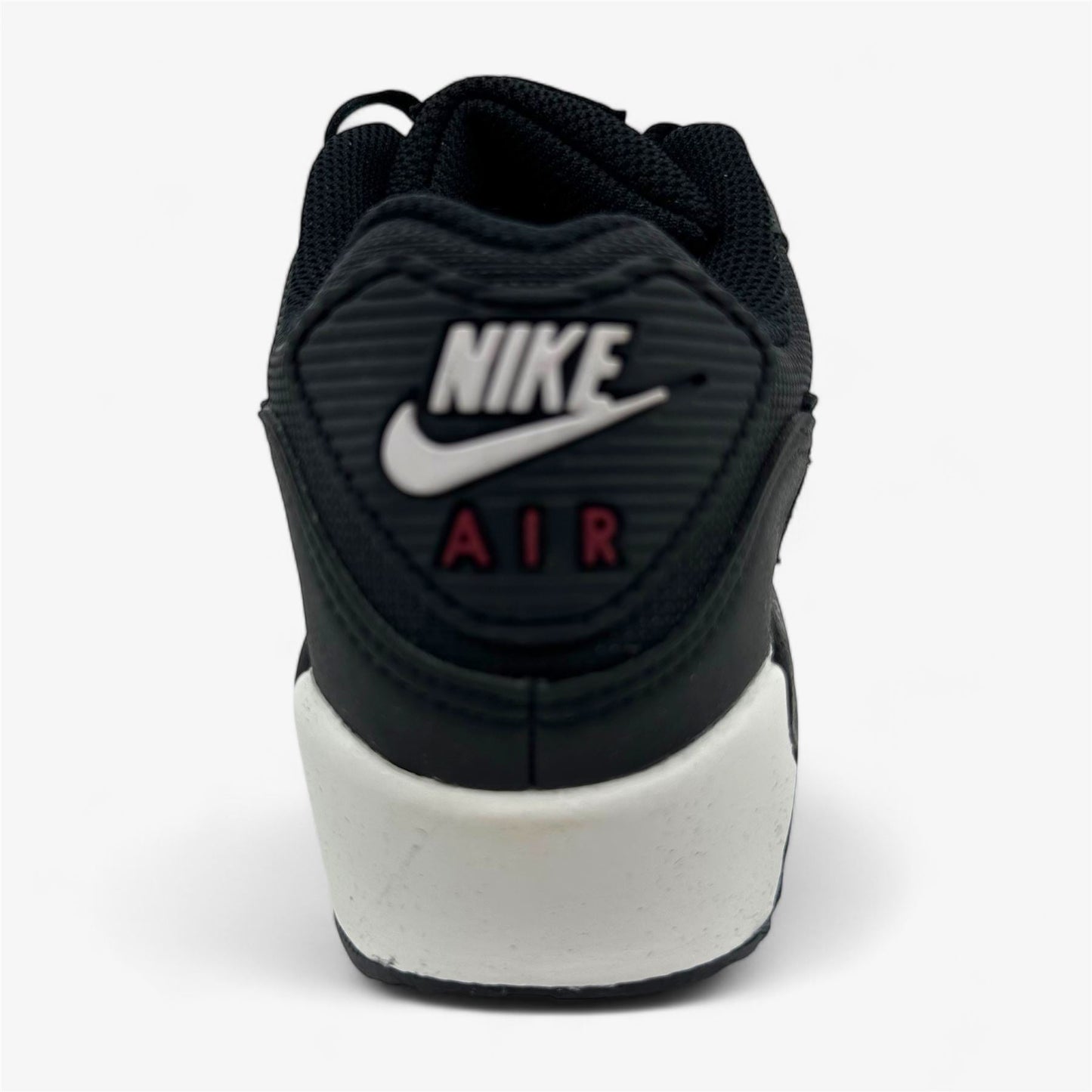 Nike Air Max 90 Leather GS Anthracite Black Team Red Kids Athletic Sneaker