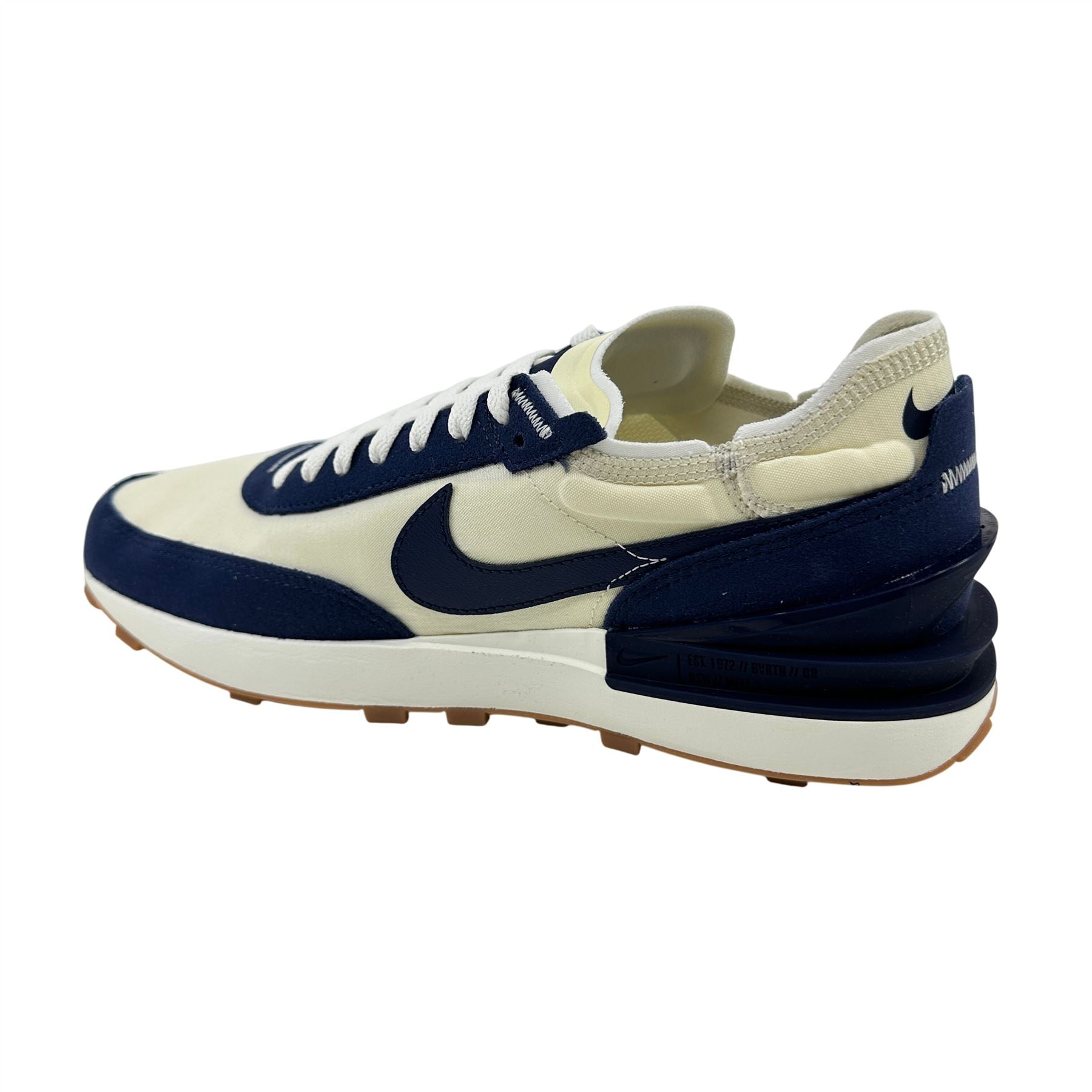 Nike Waffle One SE Coconut Milk Midnight Navy Mens Athletic Sneaker